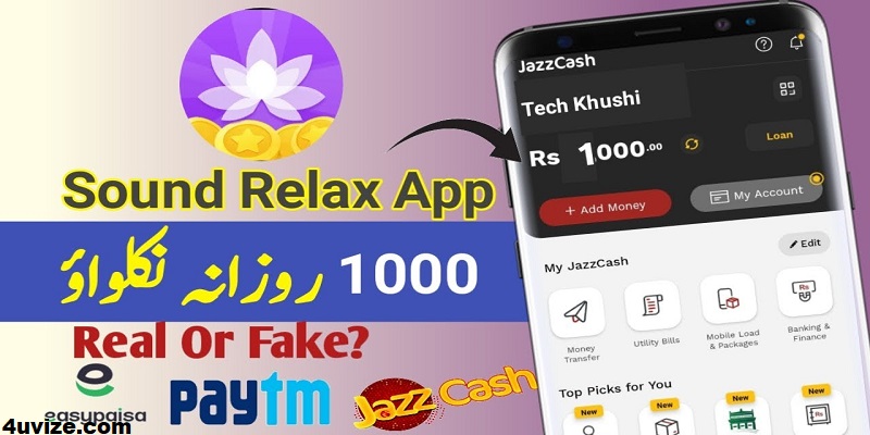 How to Earn Money online with Sound Relax app
