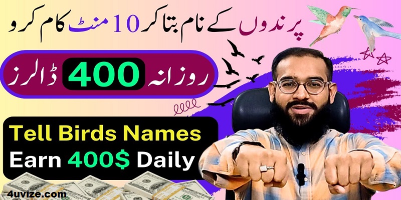 Tell Birds Names and Earn $400 Daily