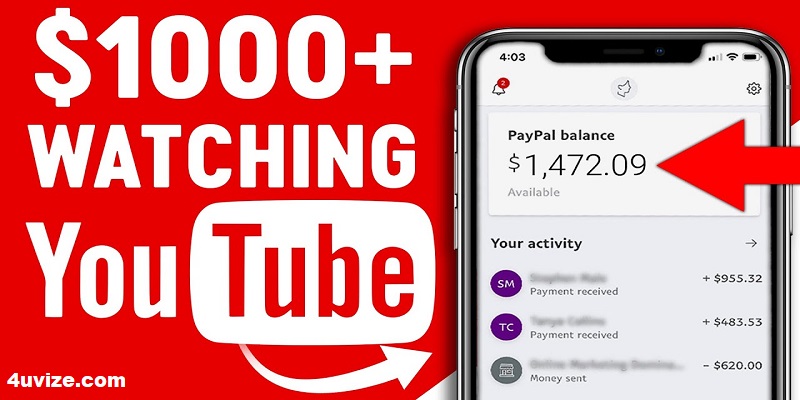 Only Watch YouTube Videos and Earn Money Online